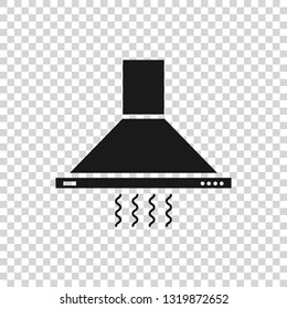 Grey Kitchen extractor fan icon isolated on transparent background. Cooker hood. Kitchen exhaust. Household appliance. Vector Illustration