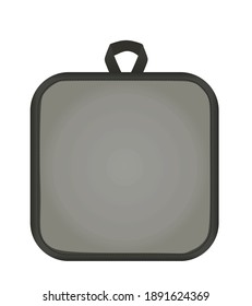 Almohadilla de cocina gris. ilustración vectorial