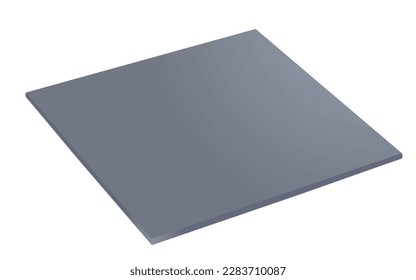 Grey  kitchen sponge. vector illustration