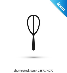 Grey Kitchen whisk icon isolated on white background. Cooking utensil, egg beater. Cutlery sign. Food mix symbol.  Vector