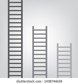 grey ladder icon- vector illustration