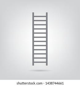 grey ladder icon- vector illustration