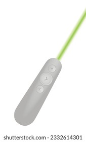 Grey laser pointer. vector illustration