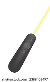 Grey laser pointer. vector illustration