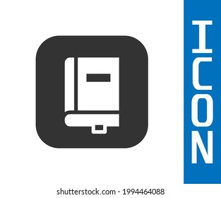 Grey Law book icon isolated on white background. Legal judge book. Judgment concept.  Vector