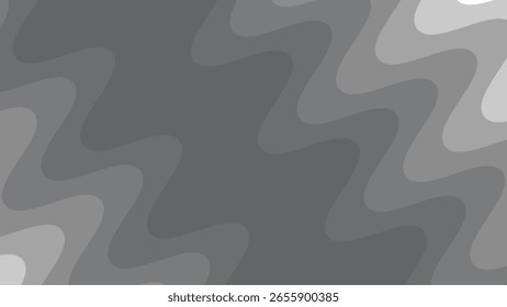 Fondo de onda degradada en capas grises para proyectos de diseño Abstractas moderno, elegante y minimalista