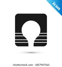 Grey Life jacket icon isolated on white background. Life vest icon. Extreme sport. Sport equipment.  Vector