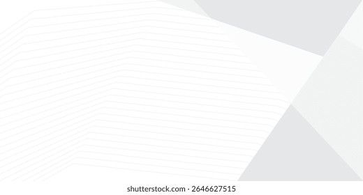 luz cinzenta abstrata linha branca plano de fundo design moderno Vetor ilustração