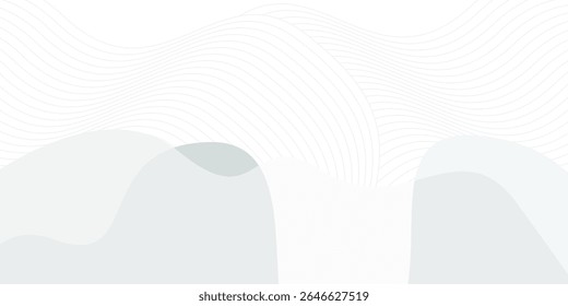 grey light abstract white line background modern design Vector illustration