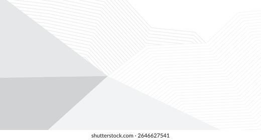 grey light abstract white line background modern design Vector illustration