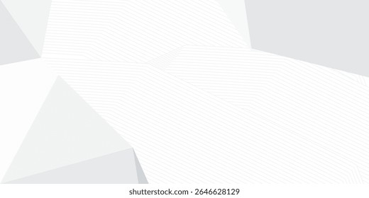 grey light abstract white line background modern design Vector illustration