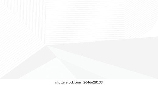 grey light abstract white line background modern design Vector illustration