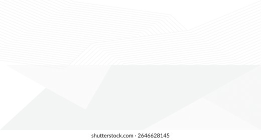 grey light abstract white line background modern design Vector illustration