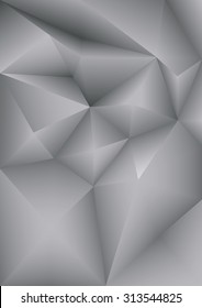 Grey light Polygonal Mosaic Background, Vector illustration, Business Design Templates