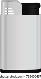 Grey lighter. vector illustration