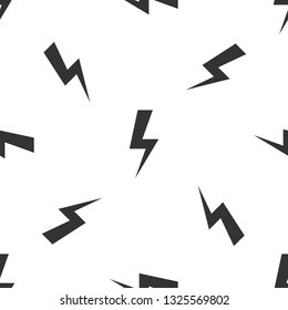 Grey Lightning bolt icon isolated seamless pattern on white background. Flash icon. Charge flash icon. Thunder bolt. Lighting strike. Vector Illustration Grey Lightning bolt icon isolated seamless pattern on white background. Flash icon. Charge flash icon. Thunder bolt. Lighting strike. Vector Illustration