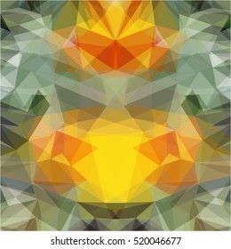 Grey lilac yellow background geometric polygonal mosaic, vector illustration, abstract texture triangle