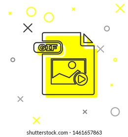 Download GIF Button. Downloading Document Concept. File with GIF Label and  Down Arrow Sign. Vector Illustration. Stock Vector - Illustration of file,  extension: 125625872