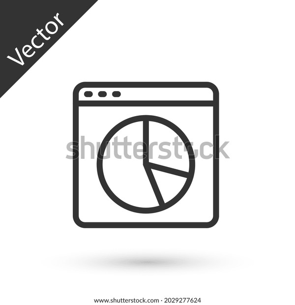Grey Line Graph Chart Diagram Infographic Stock Vector (Royalty Free ...