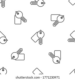 Graue Linie Markierte Taste Symbol einzeln auf weißem Hintergrund. Vektorgrafik