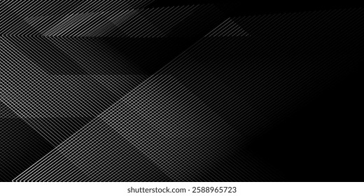 Grey line on black. Minimal design. Cover design template, business flyer layout, wallpaper