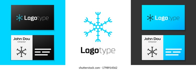 Icono de copo de nieve de línea gris aislado en fondo blanco. Ilustración vectorial