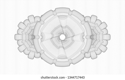 Grey linear rosette