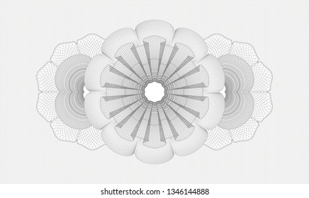 Grey linear rosette
