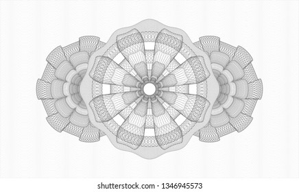 Grey linear rosette