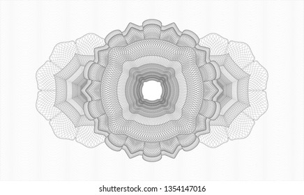 Grey linear rosette