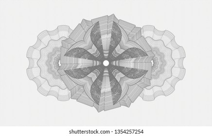  Grey linear rosette