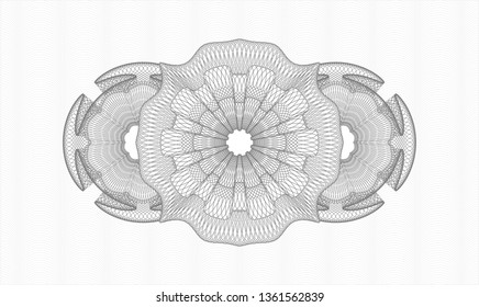 Grey linear rosette