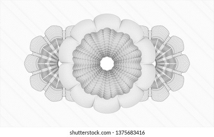 Grey linear rosette