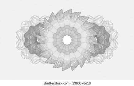 Grey linear rosette