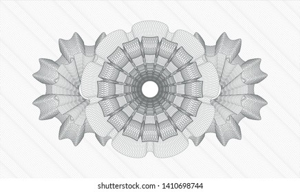 Grey linear rosette. Vector Illustration. Detailed.