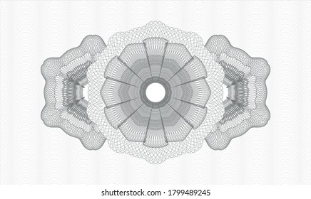 Grey linear rosette. Vector Illustration. Detailed 