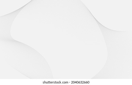 Grey lines abstract smooth background. Gray background with abstract line waves Vector illustration EPS 10