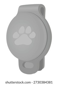 Pulsera localizadora gris. Ilustración vectorial