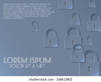 Grey lock icon