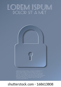 Grey lock icon