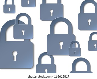 Grey lock icon