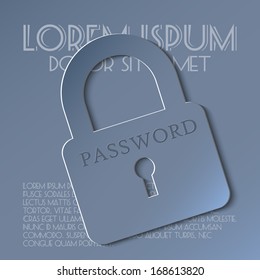 Grey lock icon