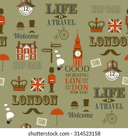 grey London newspaper seamless background