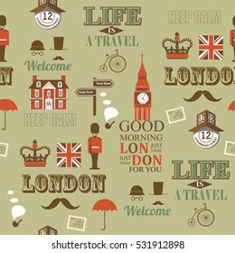 grey London newspaper seamless background