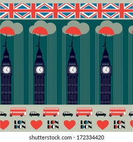 grey London pattern