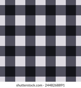 Grey Lumberjack Plaid Seamless Pattern vector illustration