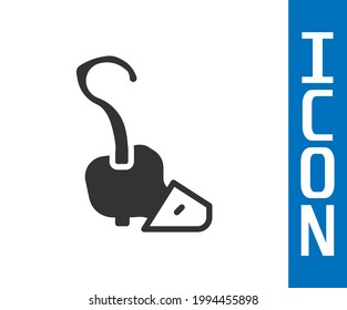 Icono de personal Gray Magic aislado en fondo blanco. varita mágica, cetro, palo, vara.  Vector