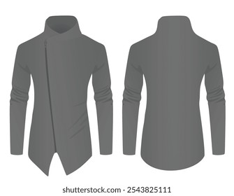 Grey  male jacket. vector illustration
