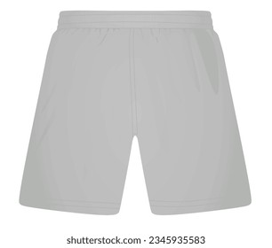 Grey male shorts. vector illustration