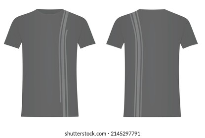 Grey man t shirt line pattern. vector illustration